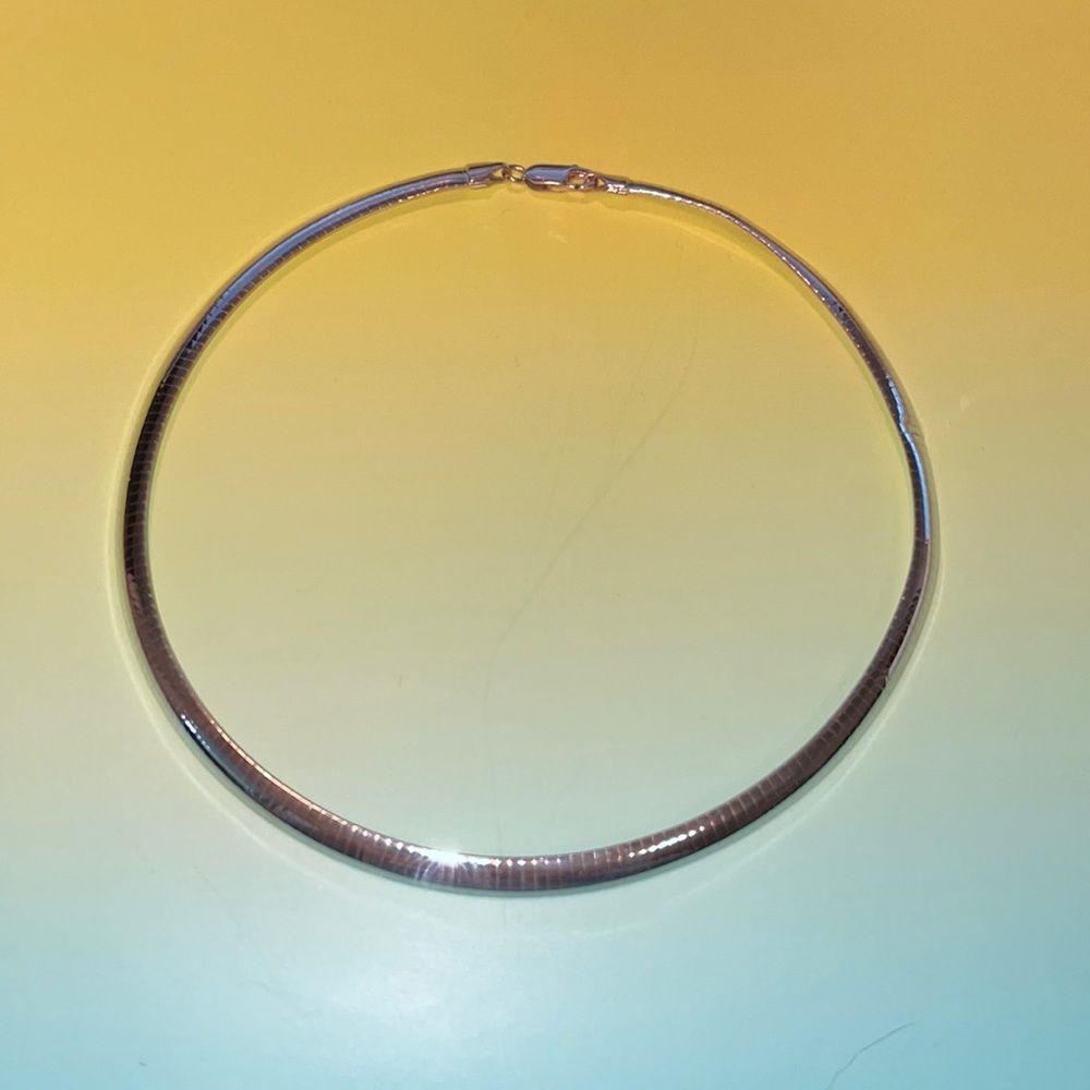 Sterling Silver 16” Omega chain, made in Italy